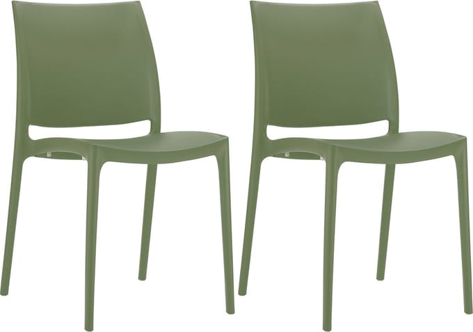 CLP Maya Set van 2 Stoelen olijf