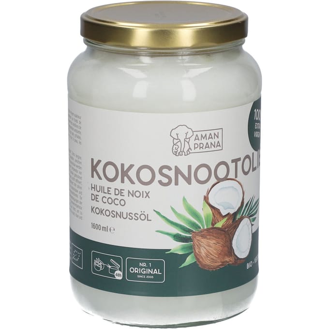Aman Prana Kokosnootolie 1600 ml - Voedingssupplement
