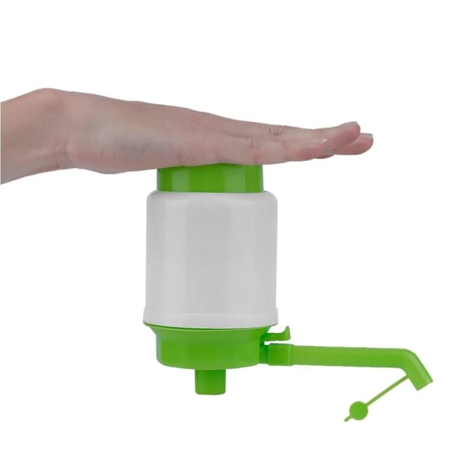Pompe à eau manuelle en bouteille, eau potable, distributeur de pompe à pression, dispositif de pression d'eau, produits d'extérieur pour le bureau et la maison vert