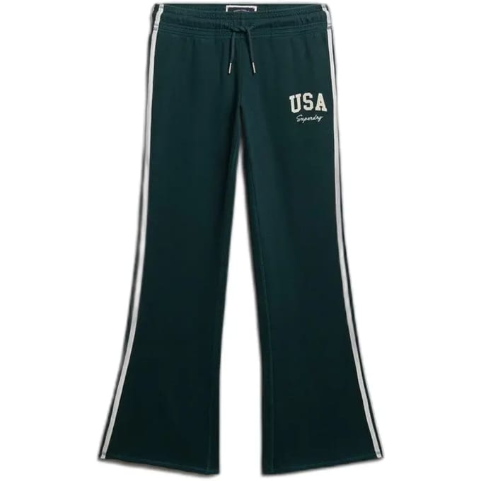 Superdry - Athletic Essentials Flare Joggingbroek met Strepen - Dames - Broeken