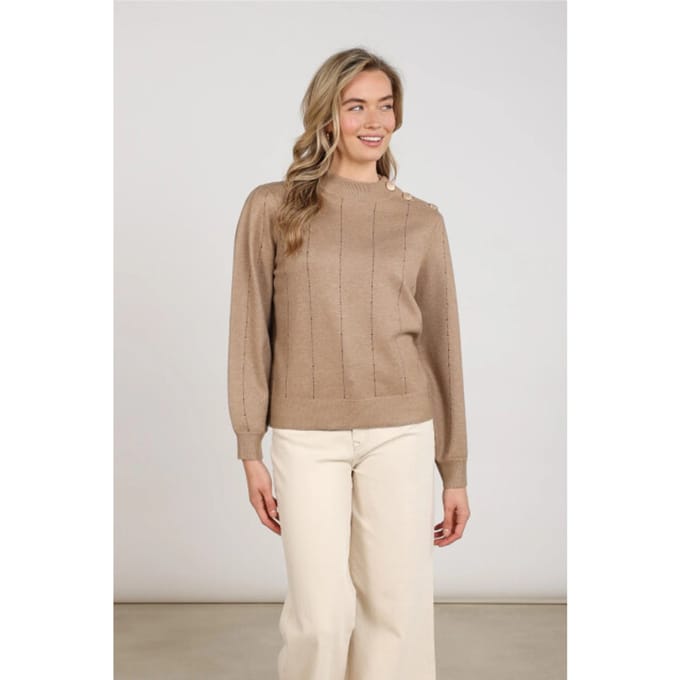 Nukus Nkf03085 60 molly pullover strass taupe
