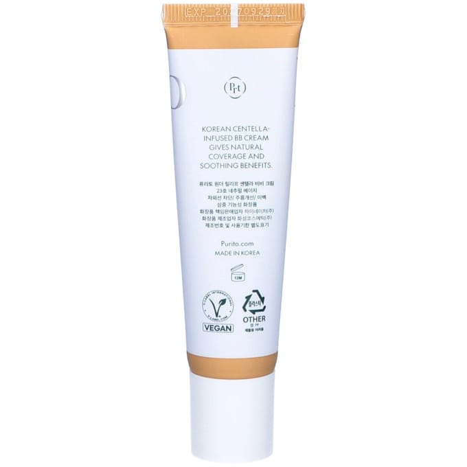 Purito wonder releaf centella cream crème bb à la centella asiatica spf 30 pa+++ - 23 beige naturel 30ml
