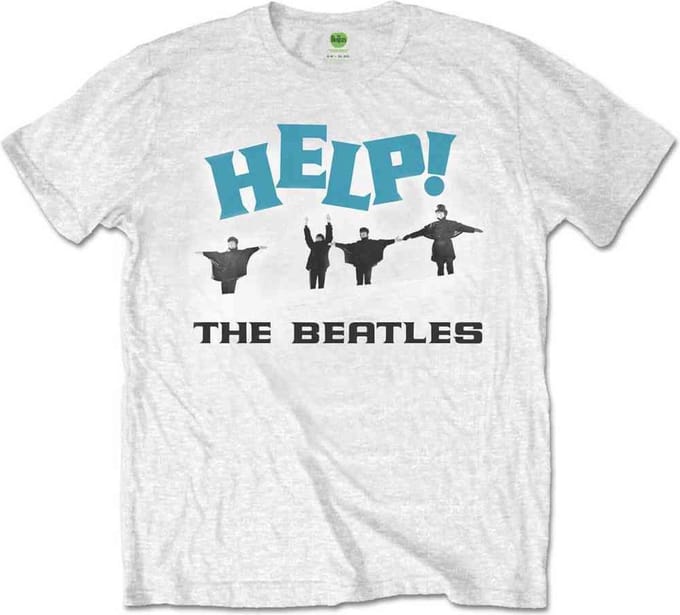 The Beatles - Help! Snow Heren T-shirt - S - Wit