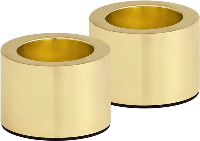 Uyuni kaarsenhouder Light matte brass 2-pack