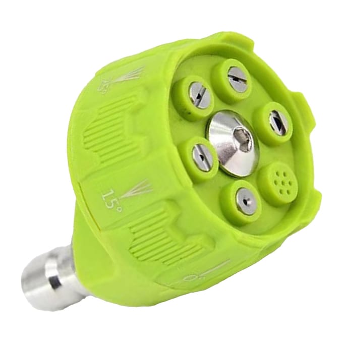 6-in-1 Hogedrukspuitmond 3000 psi Verstelbare Hogedrukspuit Sproeier met 1/4 Inch yellow