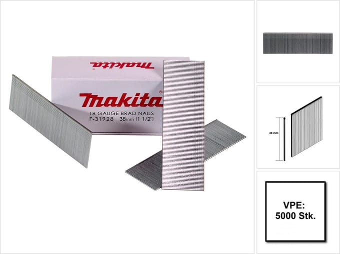 Makita F-31928 Brad 38mm. VE=5000
