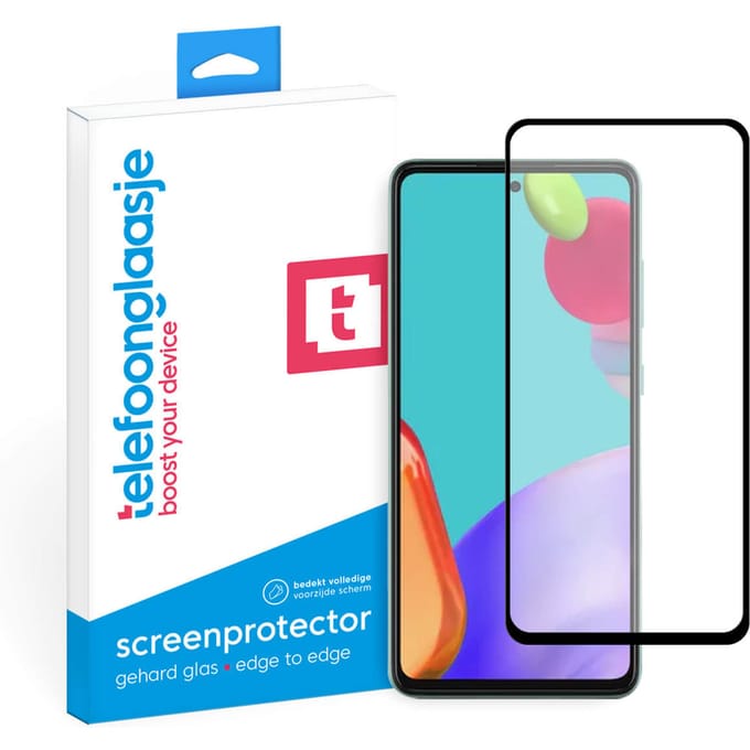Samsung Galaxy A52 screenprotector gehard glas Edge to Edge