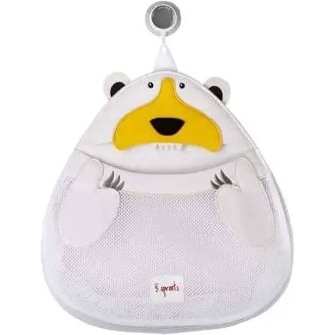 3 Sprouts Bath Storage - White Polar Bear