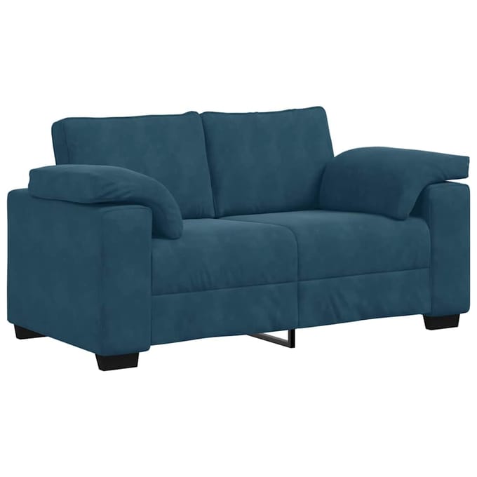 vidaXL - Loveseat - Sofa - Blauw - 160x77x82 - cm - Fluweel