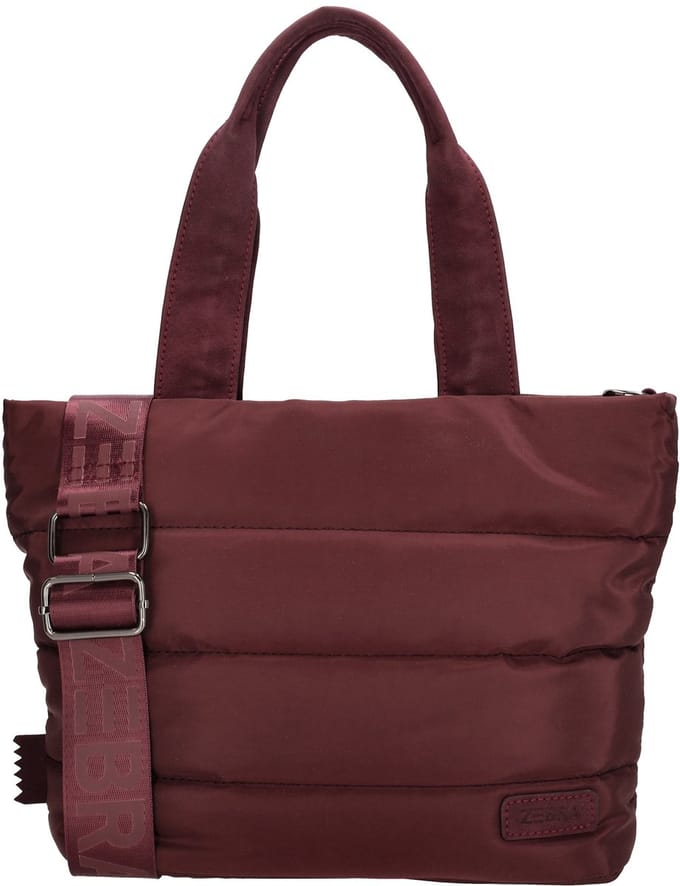 Zebra Trends Elske Handtas - Shopper - Schoudertas - Crossbodytas - Puffy - Gewatteerd - Bordeaux rood