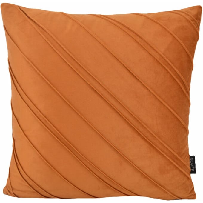 NOVÉE Sierkussen velvet stripe terra | 45 x 45 cm | velvet / polyester