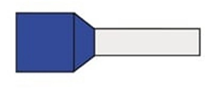 Elektrawebshop Adereindhuls geisoleerd 2,5mm² (blauw) 100 stuks - 221012