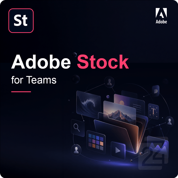 Adobe Stock for Teams 1 - 9 Gebruiker(s) 750 Assets