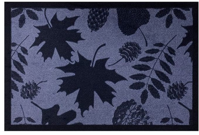 Deurmat Leaves Shadow antraciet - 40x60 cm