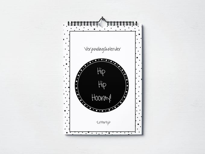 Verjaardagskalender Hip Hip Hooray | Lettertijd