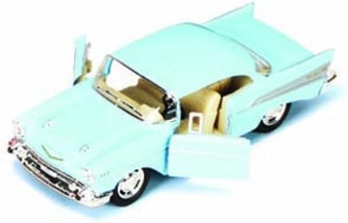 5-delige Set Diecast Modelauto's 1957 Coupe Schaal 1:40 (Blauw)