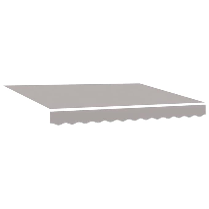 vidaXL - Vervangingsdoek - zonnescherm - voor - 3x2,5 - m - Lichtgrijs - Polyester