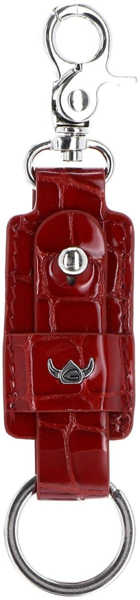 Golden Head Leren sleutelhanger Cayenne Schlüsselanhänger 5156 Kirsche rood