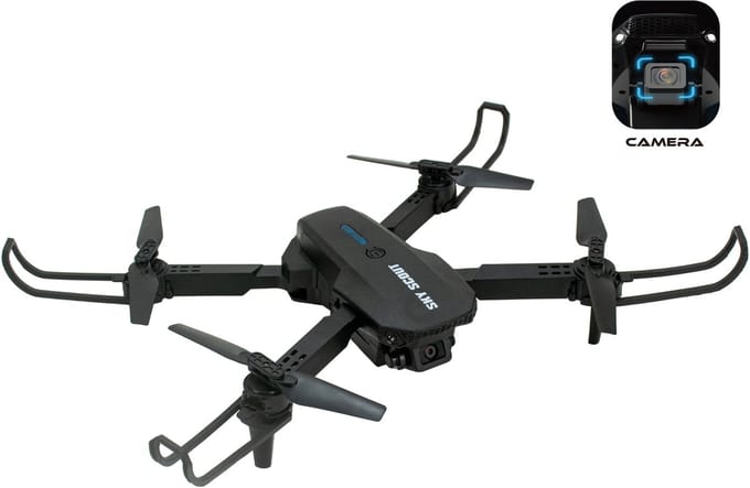 Opvouwbare Drone met Camera Mini FPV Drone 2 Batterijen 360° Flip, Headless Mode & One-Key Start Oplaadbaar Voor Beginners & Kinderen