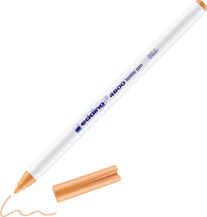 edding-4600 textielpen lichtroze licht oranje  1Stuks 1 milimeter /  4-4600016