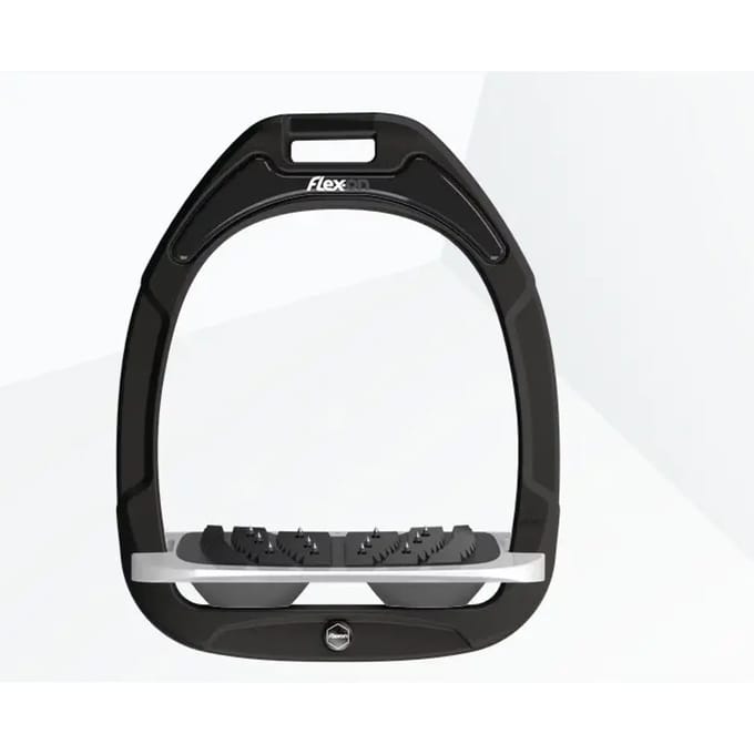 Ultra Grip Zwart/Antraciet Halfhoge stijgbeugels Flex-On Green Composite