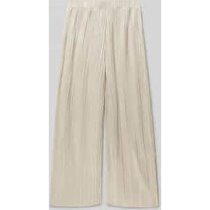 Wide fit stoffen broek met elastische band