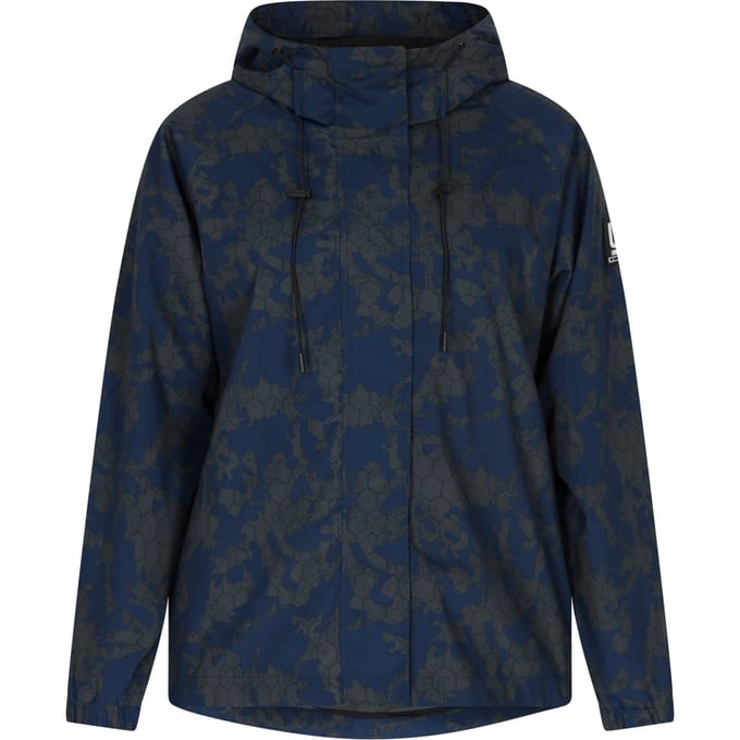 Schmuddelwedda Oversized anorak Dames Donkergrijze marinecamouflage