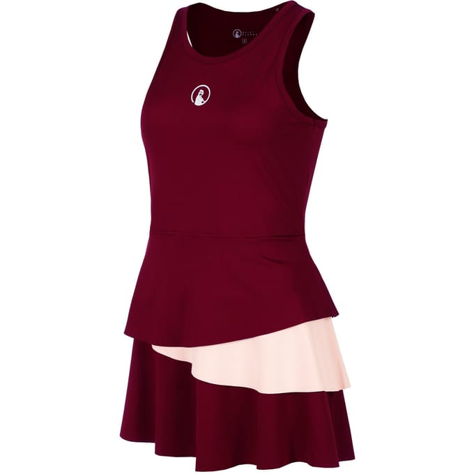 Quiet Please Endlessly Flounce Jurk Dames-Wijnrood,Roze