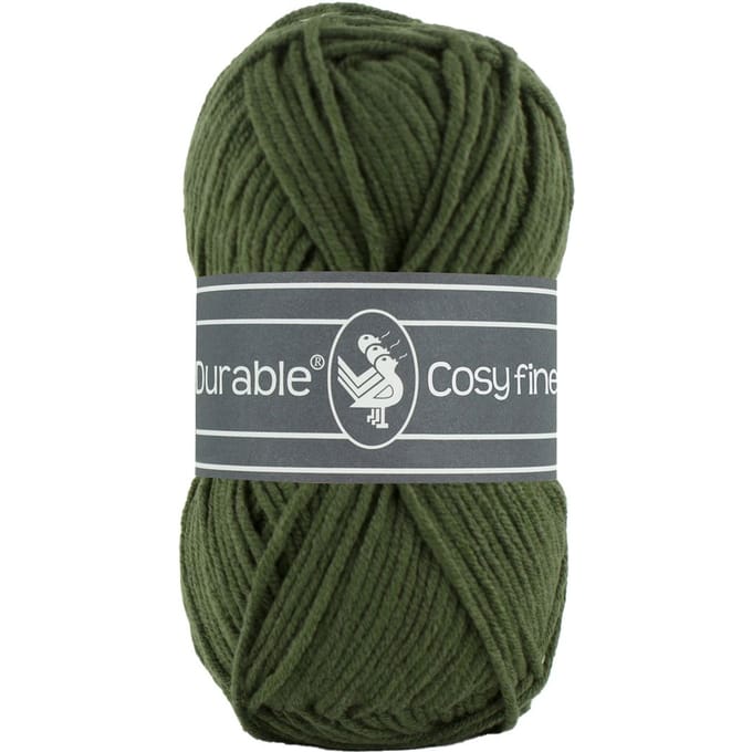 Durable Cosy Fine - 2149 dark olive - Katoen/Acryl Garen