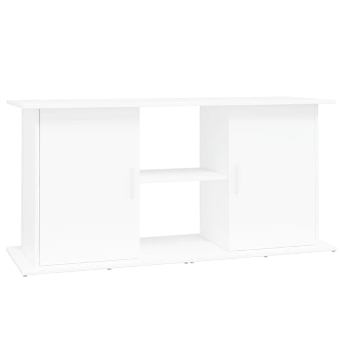 vidaXL - Aquariumstandaard - 121x41x58 - cm - bewerkt - hout - wit