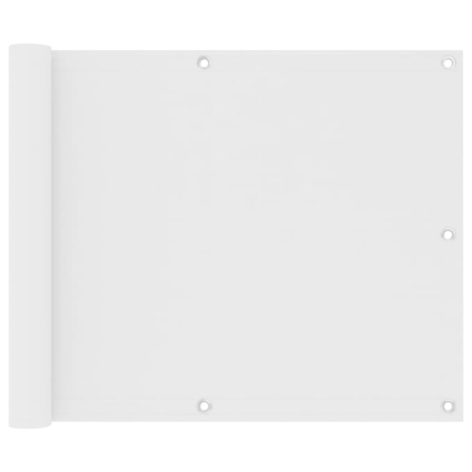 vidaXL - Balkonscherm - 75x400 - cm - oxford - stof - wit
