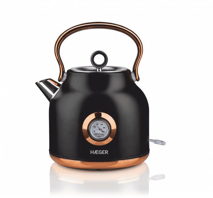 Haeger Art Deco Black Waterkoker Retro - 1,7L - 2200W