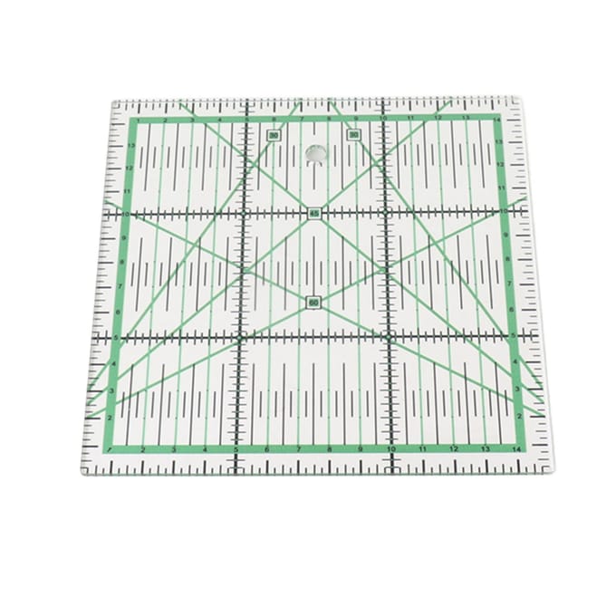 Règle de Quilting Acrylique Transparent DIY Règle de Quilting à Grille avec Échelle Précise pour le Repassage Couture white