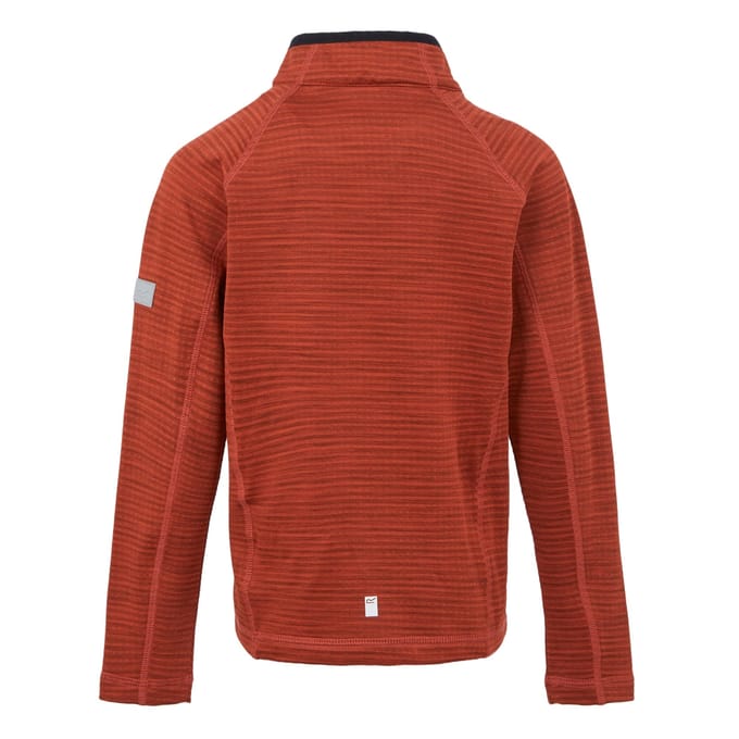 Regatta Kinderen/Kinderen Berley Half Zip Top met lange mouwen (Roodoker/Zwart)