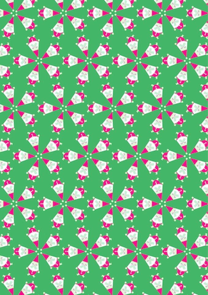 Decopatch papier Kerstmannetjes