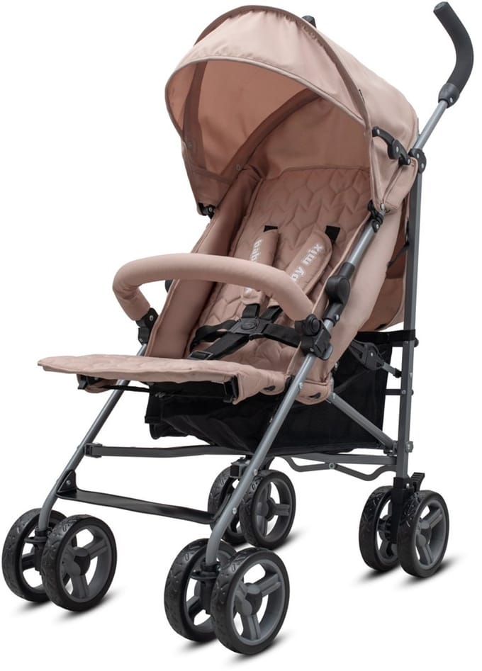 Baby Mix Olive buggy beige stalen frame 22kg - Kinderwagen