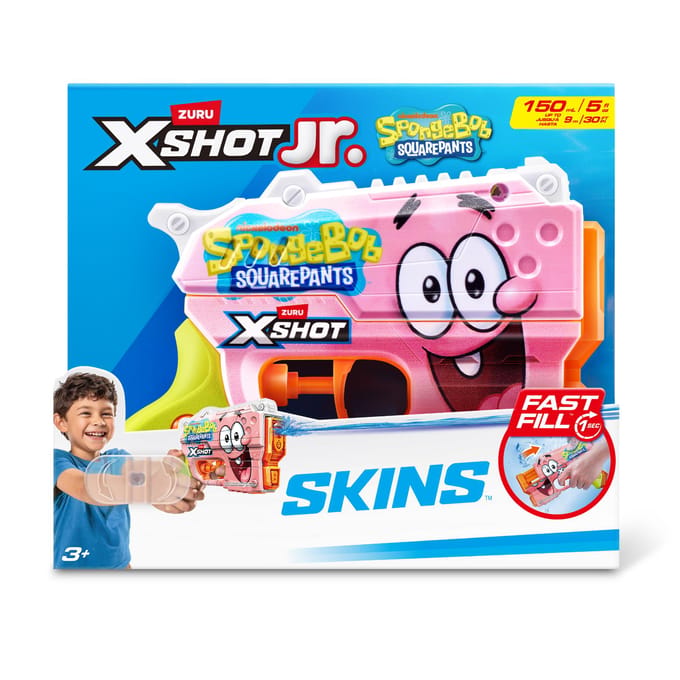 Waterpistool X-shot fast fill skins Spongebob