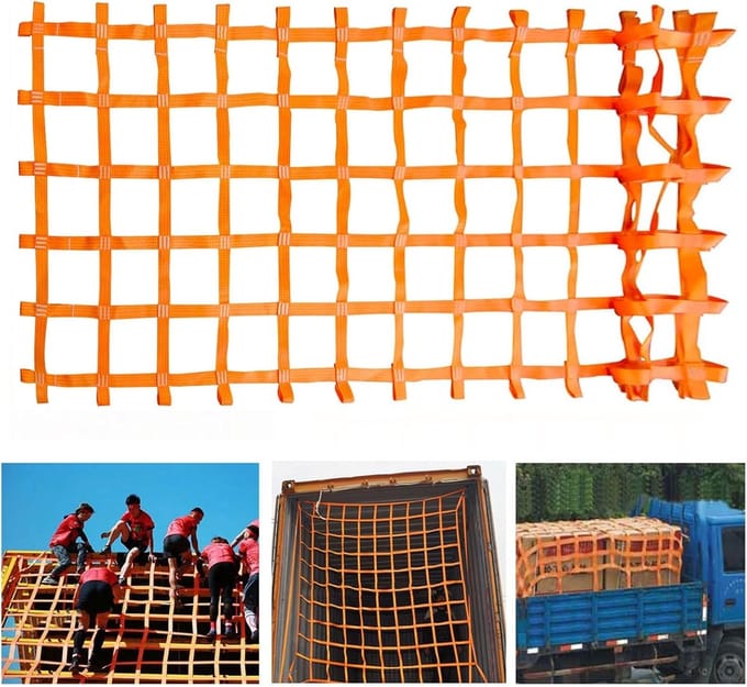 Klimnet op maat - Hindernisbaan net - Buiten spelen - Zware polyester singels - 544 kg capaciteit