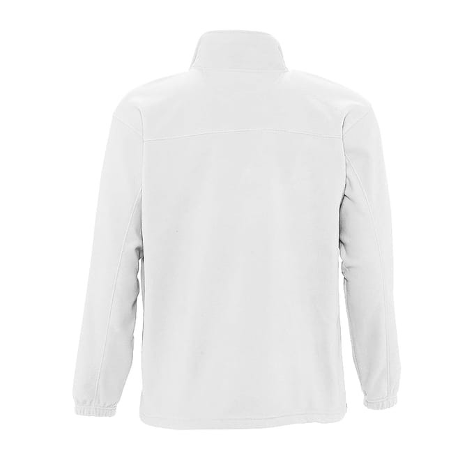 SOLS Heren North Full Zip Outdoor Fleece Jacket (Wit)