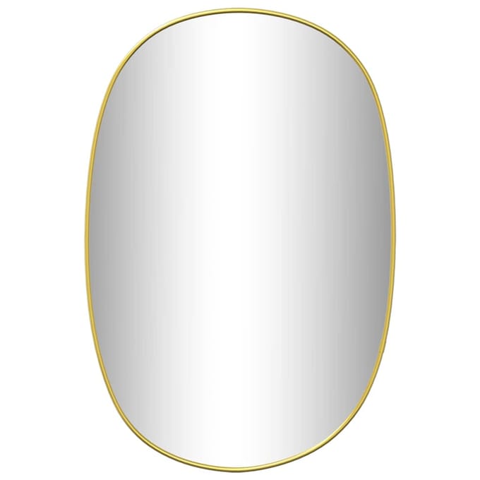 vidaXL - Wandspiegel - 50x35 - cm - goudkleurig