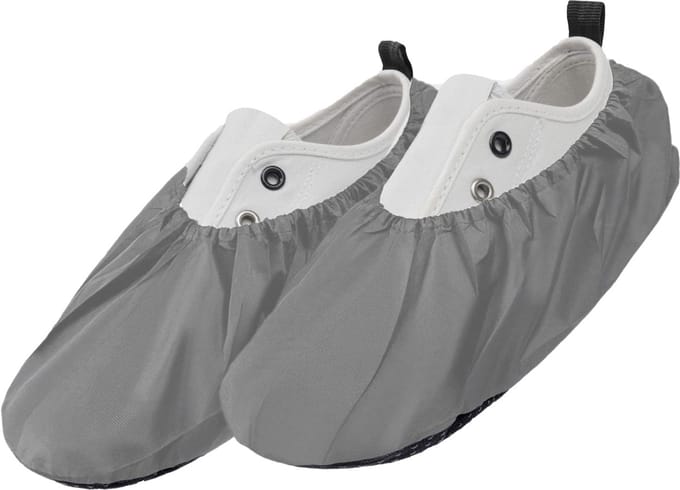 FEROCITY - Schoenovertrekken - Antislip, herbruikbaar - Unisex - Erwachsene - EU 38-45 - Polyester - Grijs