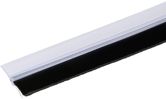 Kinzo tochtstrip borstel transparant - isolatie tochtstopper deur.
