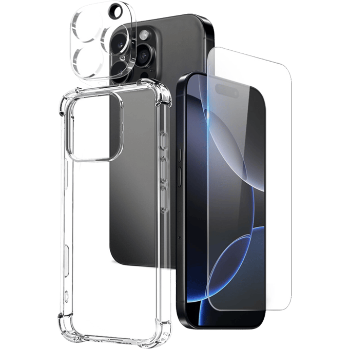 Northjo Apple iPhone 16 Pro Shockproof All-in-One Protection Transparant