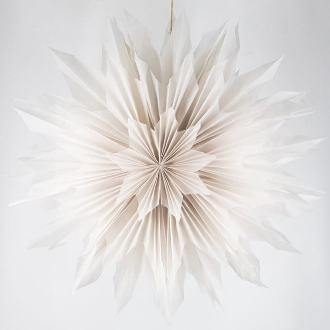 Kerstster sun 80cm wit met pendel