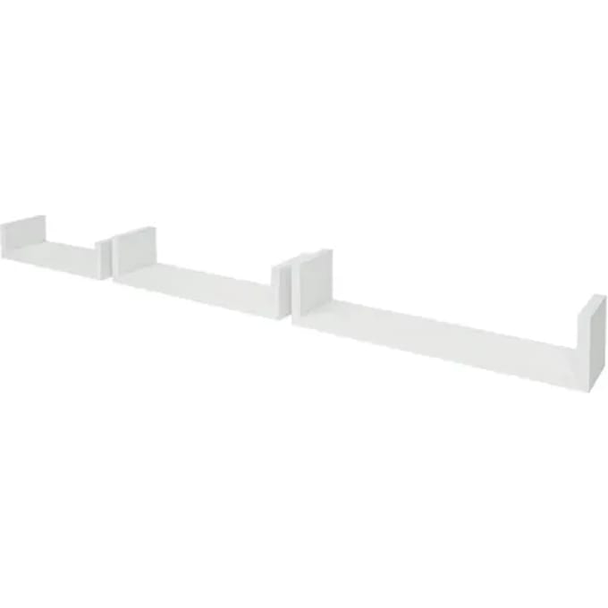 Duraline U-wandplank Wit Pvc 42x10x10cm - 3 Stuks