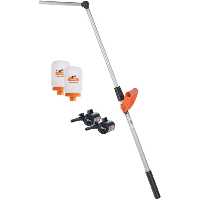 Applicator inclusief 2 verftanks en 2 applicatorkoppen met rollers Tailpainter Duo