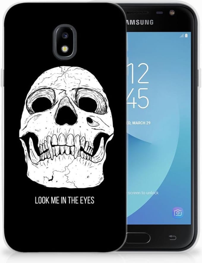 Silicone Back Case Samsung Galaxy J3 2017 Skull Eyes