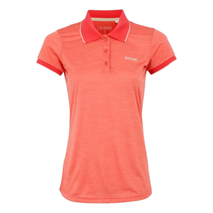 T-shirt Korte Mouwen Hiking Dames Roze Accenten
