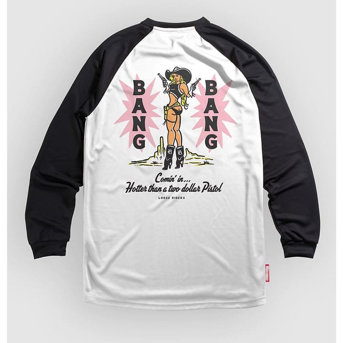 Loose Riders Bang Bang Long Sleeve Jersey wit