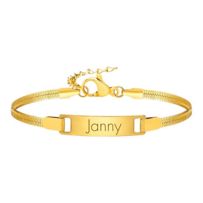 Gladde Armband met Naam